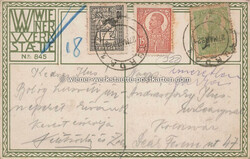 Litho WW 845 nicht signiert - 1921 Zustand II, leicht fleckig,gelaufen