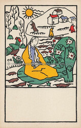 Litho WW 157 Oskar Kokoschka - Mädchen auf der Wiese - 1910 Zustand ...