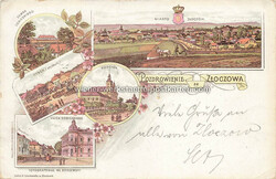 Litho - Ztoczow - 1898 Zustand I-II, gelaufenAutomatically generated ...