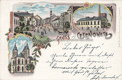 Litho - Czernowitz - 1898 Zustand I, gelaufenAutomatically generated ...