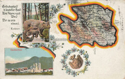 Gottschee - Collage - 1913 Zustand I-II, Stempelspuren,gelaufen