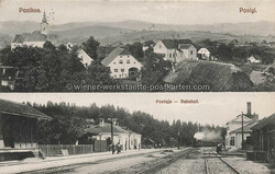 Ponigl Bahnhof - 1913 Zustand I, gelaufenAutomatically generated ...