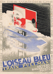 Train Pullmann sig Cassandre RS Werbung - 1929 Zustand I-II, nicht ...