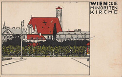 Litho WW 134 Urban Janke Minoritenkirche – 1908 Zustand I-II, ...
