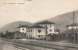 Matarello Bahnhof - 1924 Zustand I-II, gelaufen,Stempelspur