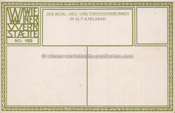 Litho WW 195 Alt Karlsbad – 1909 Zustand I-II, nicht gelaufen ...