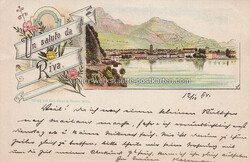 Litho - Riva pub Karlmann & Franke - 1894 Zustand I-II, gelaufen