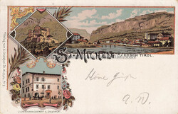 Litho - St Michele Etsch - 1898 Zustand I-II, gelaufen