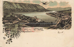 Litho - Cattaro - 1896 Zustand I-II, gelaufenAutomatically generated ...