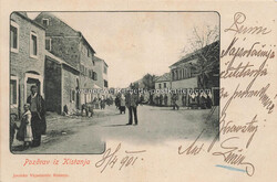 Kistanja - 1901 Zustand I-II, gelaufen