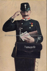 Temesvar Postbote Leporello - 1911 Zustand I-II, gelaufen
