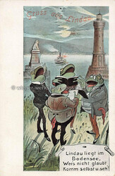 Lot - 130 AK Motive Tiere vermenschlicht Hasen Frösche etc - ...