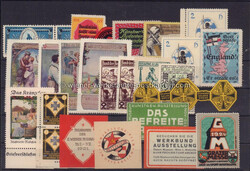 Lot - 150 Vignetten Werbung Ausstellungen etc - 1900/1960 Zustand I-II