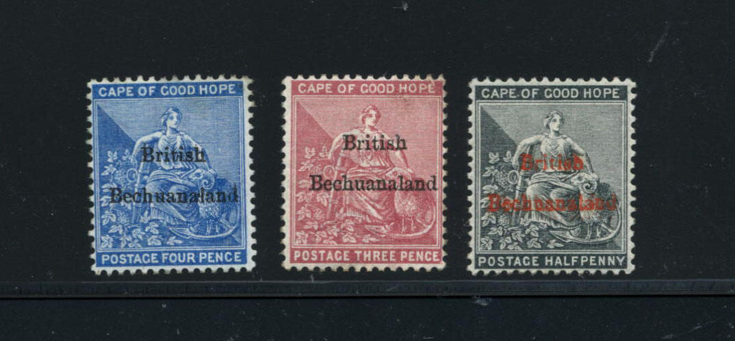 BECHUANALAND: Sc.#1-4 * Set of 3, VF, OG, CHOICE! Scott #1-4, Value ...