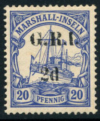 NEW BRITAIN: Sc.#33a * Missing period after "d" of "2d." XF, LH, ...