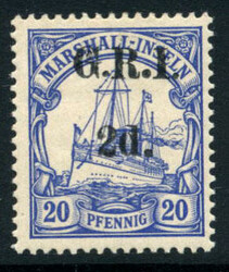 NEW BRITAIN: Sc.#33b * "Double" Surcharge, XF, LH, RARE! Signed> ...