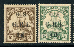 NEW BRITAIN: Sc.#O1b-O2a * "1 and d" spaced, Set, XF, OG, CHOICE! ...