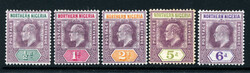 NORTHERN NIGERIA: Sc.#19a-26a * Set of 5, VF, OG, CHOICE! Scott ...