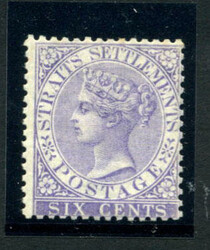 STRAITS SETTLEMENTS: Sc.#12a * VF, OG, CHOICE! Scott #12a, Value $180
