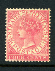 STRAITS SETTLEMENTS: Sc.#11 * VF, OG, CHOICE! Scott #11, Value $87.50