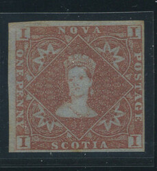 NOVA SCOTIA: Sc.#1 * SUPERB, OG, RARE GEM! Ex. Lichtenstein, VGG. ...
