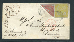 NEW BRUNSWICK: Sc.#1b, #2 [C] SUPERB "Bisect" tied to cover, RARE ...