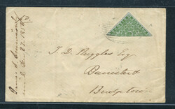 NOVA SCOTIA: Sc.#4a [C] SPECTACULAR "Bisect" tied to cover, RARE GEM. ...