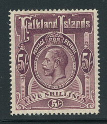 FALKLAND ISL.: Sc.#38 * VF, OG, CHOICE!  Scott #38, Value $300
