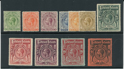 FALKLAND ISL.: Sc.#30-40 * Set of 11, VF, OG, CHOICE!  Scott #30-40, ...