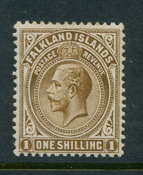 FALKLAND ISL.: Sc.#35b * "Thick Paper" VF, OG, FRESH!  Scott #35b, ...