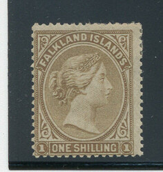 FALKLAND ISL. : Sc.#18 * F, OG, FRESH!  Scott #18, Value $80
