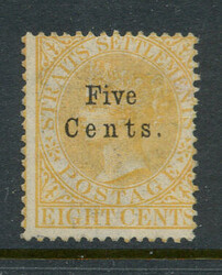 STRAITS SETTLEMENTS: Sc.#20 * VF, LH, CHOICE! Scott #20, Value $150