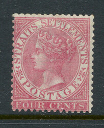 STRAITS SETTLEMENTS: Sc.#11a * VF, OG, FRESH. Scott #11a, Value $120