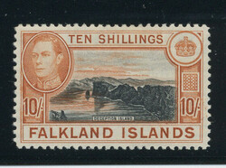FALKLAND ISLANDS: Sc.#95a * FRESH, XF, LH!  Scott #95a, Value $150