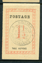 Madagascar (British): Sc.#34 ** NH gum, XF, SCARCE!  Scott #34, Value ...