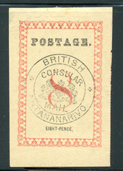 Madagascar (British): Sc.#52 * OG, XF, sf, SCARCE!  Scott #52, Value ...