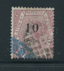 STRAITS SETTLEMENTS: Sc.#28c O VF, RARE! Scott #28c, Value $2,250