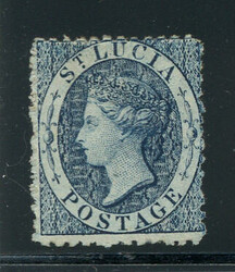 ST. LUCIA: Sc.#2 * CHOICE, VF, OG, SCARCE! Scott #2, Value $250