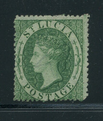 ST. LUCIA: Sc.#3 * CHOICE, VF, OG, SCARCE! Scott #3, Value $325