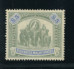 MALAYA: Sc.#36  *  VF, LH, CHOICE!  Scott #36, Value $325.00