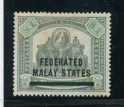 MALAYA: Sc.#11  *  VF, OG, CHOICE!  Scott #11, Value $210.00