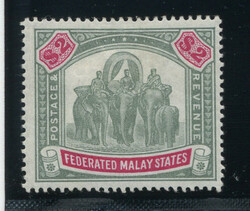 MALAYA: Sc.#15  *  VF, OG, CHOICE!  Scott #15, Value $190.00