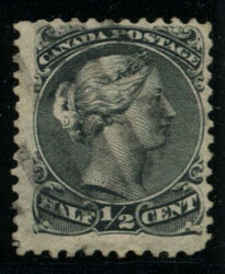 CANADA: Sc.#21iii O ½¢ Grey Black, CHIGNON variety, fresh and fine. ...