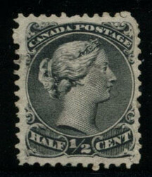 CANADA: Sc.#21iii,iv O ½¢ Grey Black, CHIGNON and SPUR varieties, ...