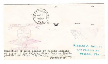 CRASH COVER-C.A.M No.25-ATLANTA TO MIAMI ROUTE-SPUR TO TAMPA-FIRST ...