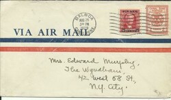 Canal Zone -Panama- airmail postal envelope Sc#UC2 UPSS#A5 uprated ...