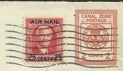 Canal Zone -Panama- airmail postal envelope Sc#UC2 UPSS#A5 uprated ...