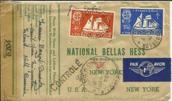 St.Pierre and Miquelon Sc3310,#309 23/6/44 - REGISTERED, AIRMAIL, ...