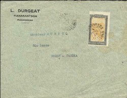 Madagascar Sc#104(single frank) FIANARANTSOA, 4/AVRIL/27 -Advertising ...