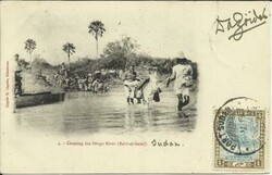 Sudan SG#21(single frank) Port Sudan 1/V/07 postcard view to USA, ...